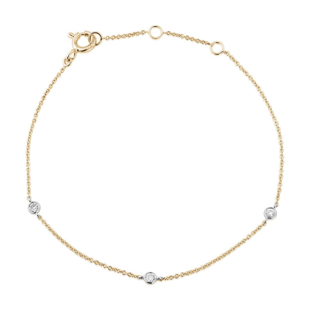 Yellow Gold Diamond Set Bracelet