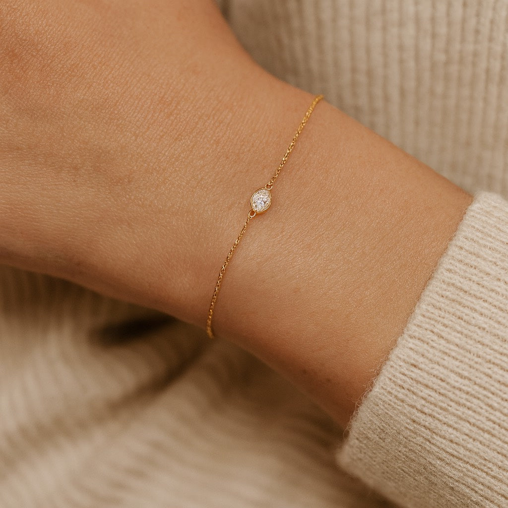 0.20ct Laboratory Grown Marquise Cut Bracelet