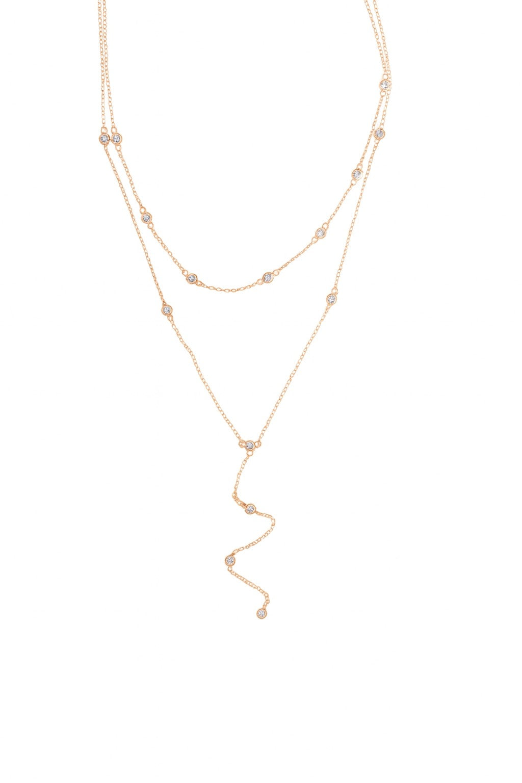 Collier Multicouche Femme 2025 – Double Rang Argent 925 & Or Rose