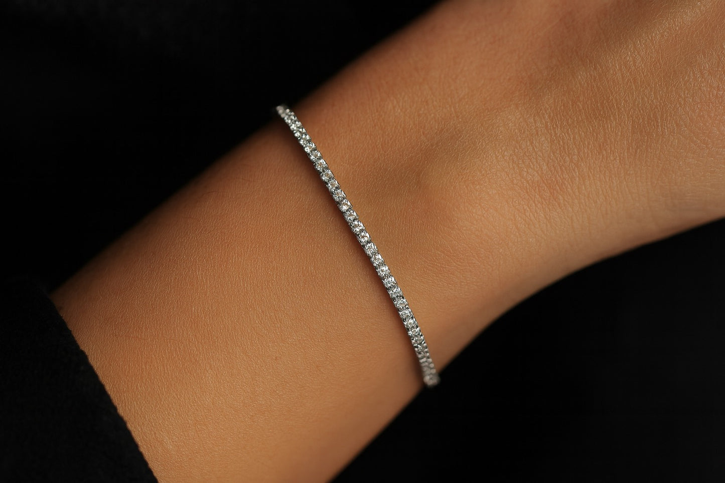 Silver CZ Tennis Bracelet