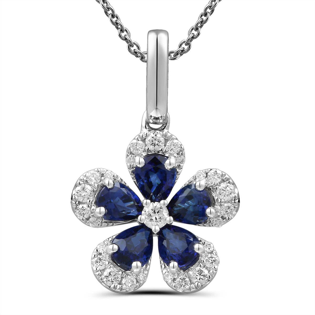 Sapphire and Diamond Pendant