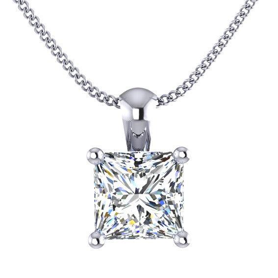 Princess Cut Diamond Pendant