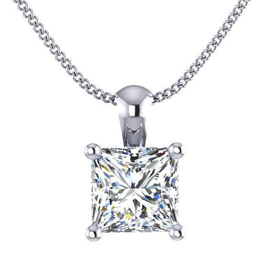 Princess Cut Diamond Pendant