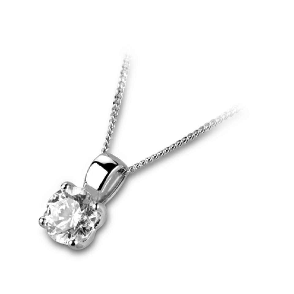 Platinum Brilliant Cut Pendant