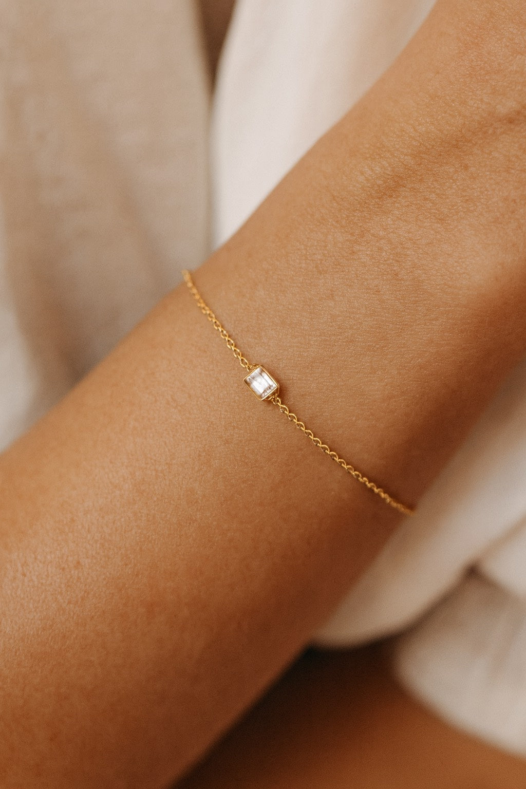 0.20ct Laboratory Grown Emerald Cut Bracelet