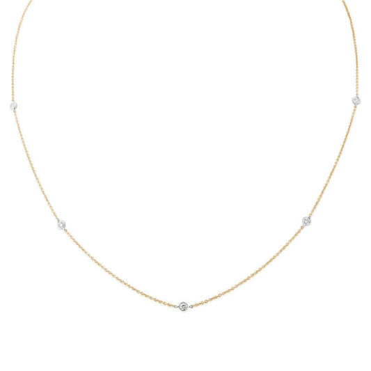 Yellow Gold Diamond Set Necklace