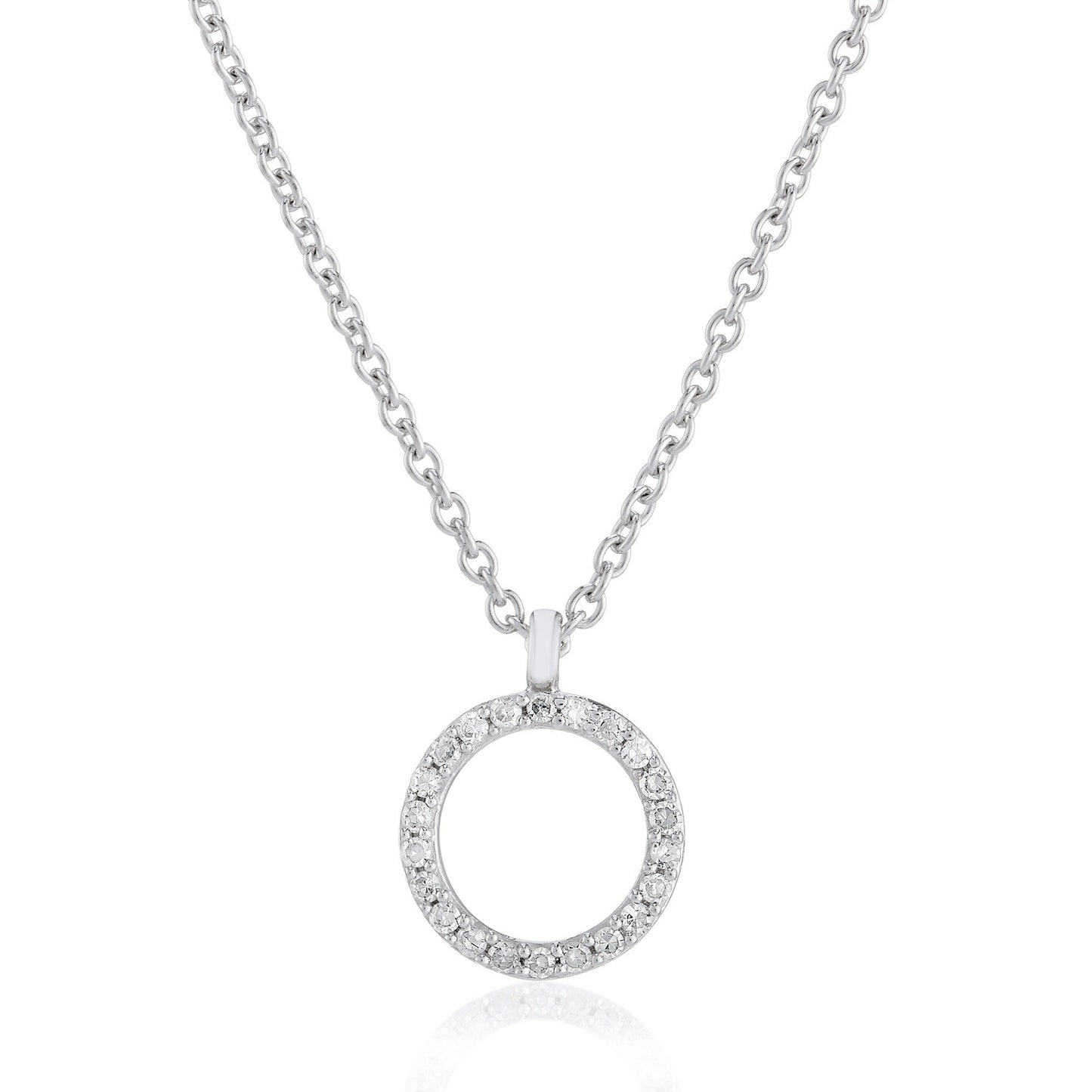 Circle Diamond Pendant