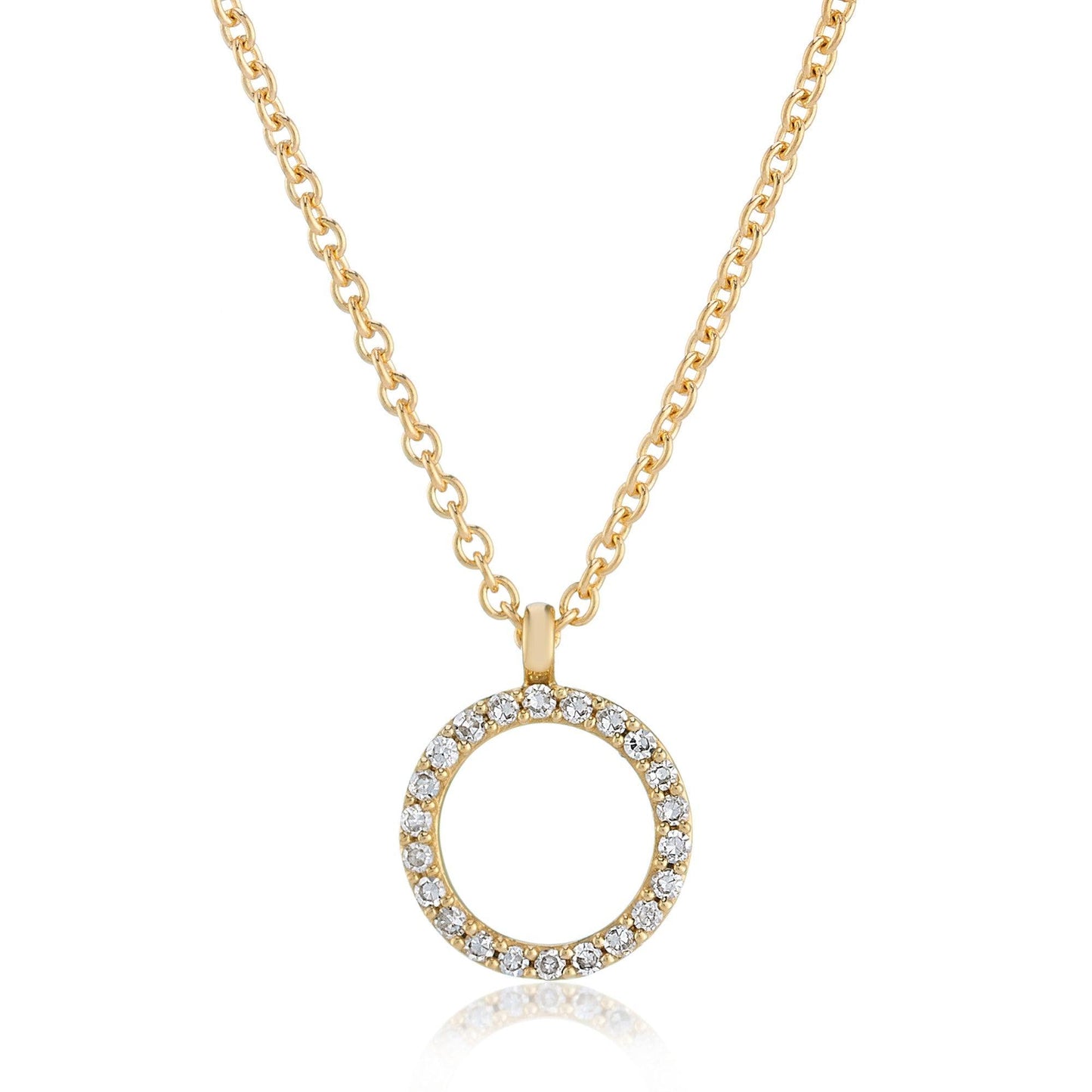 Circle Diamond Pendant
