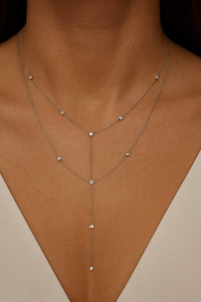 Collier Multicouche Femme 2025 – Double Rang Argent 925 & Or Rose