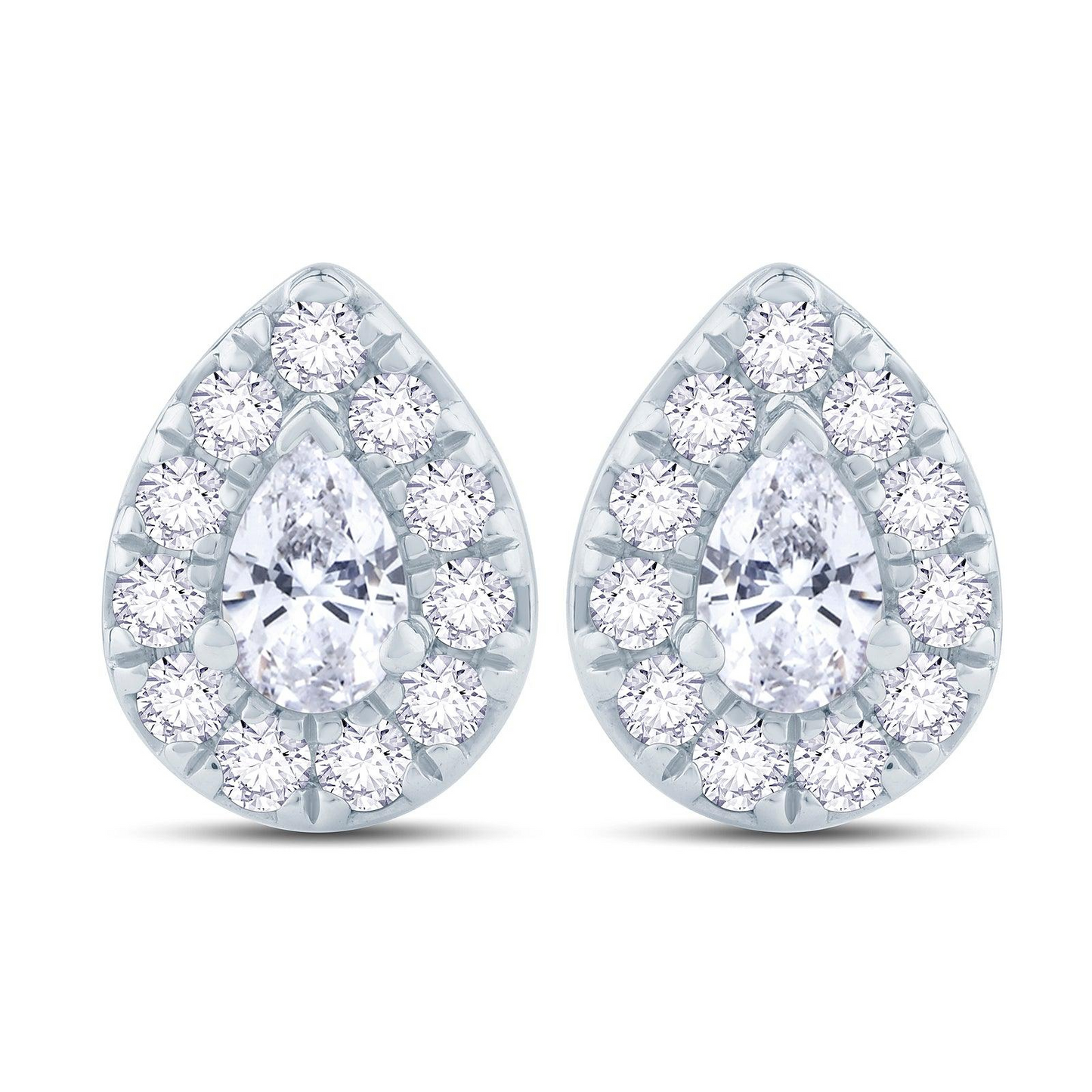 Boucles d'oreilles à clou en forme de poire