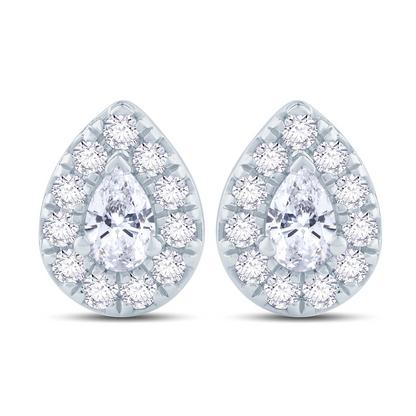 Boucles d'oreilles à clou en forme de poire