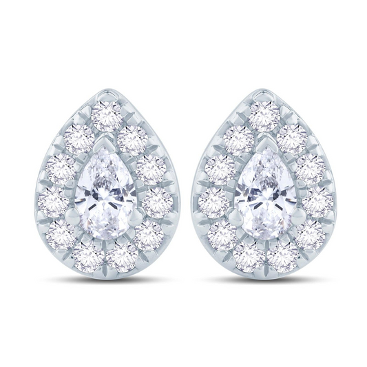 Boucles d'oreilles à clou en forme de poire