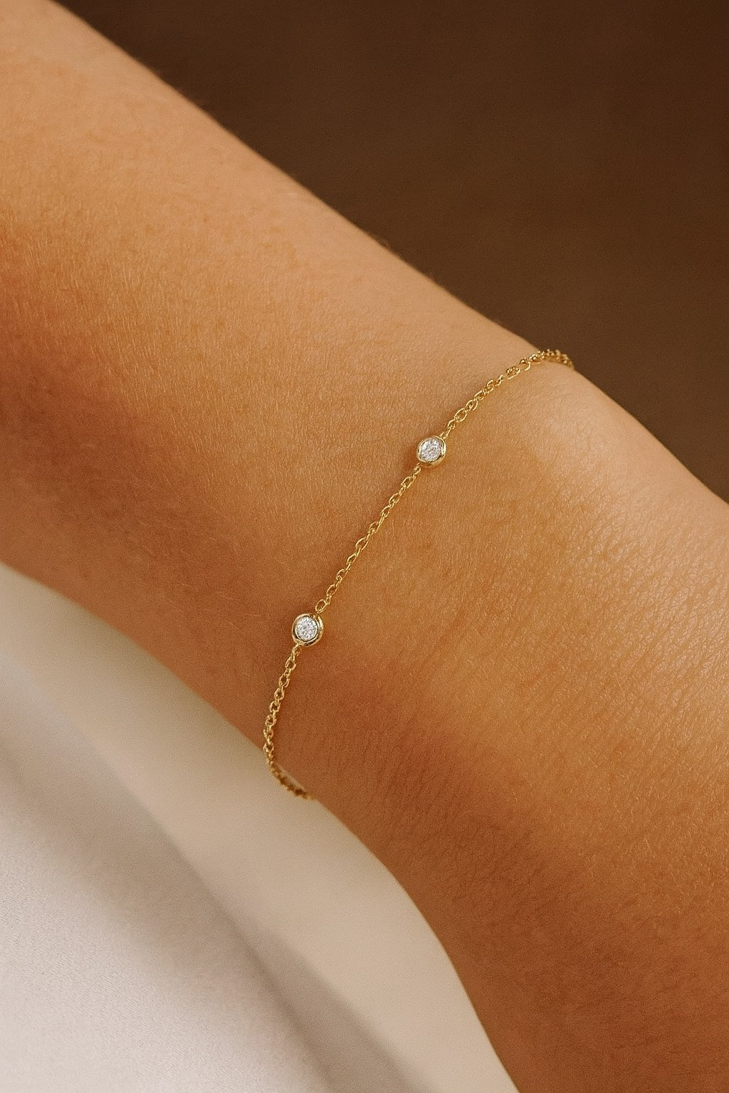 Yellow Gold Diamond Set Bracelet