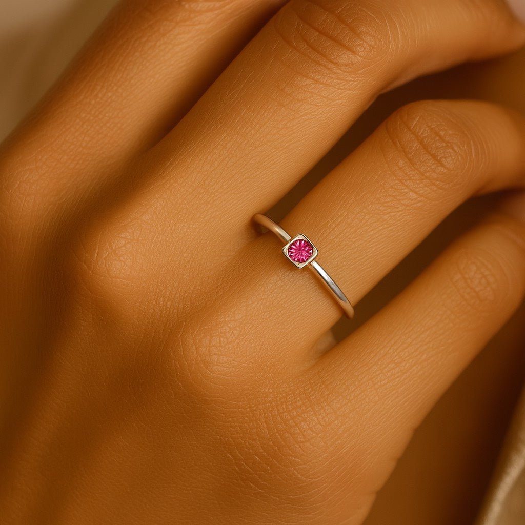 Created Emerald VVS Bague Rings 925 Sterling Silver Stackable Ring for Women Green Gemstone Joyas De Plata 925 Mujer