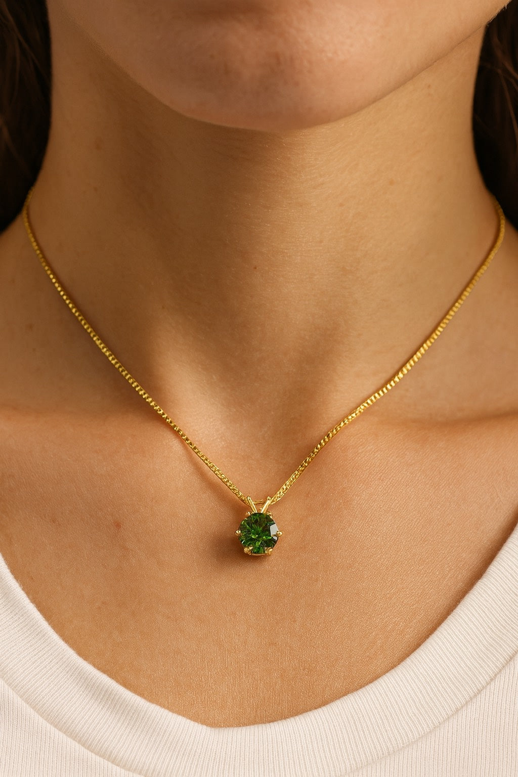 Collier Femme Argent 925 – Pendentif Diamant 1ct