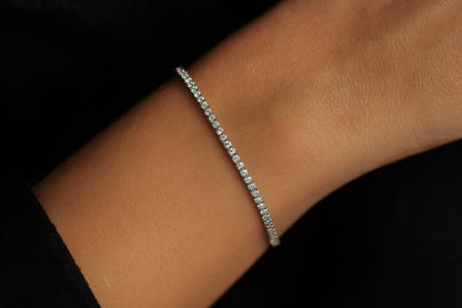 Silver CZ Tennis Bracelet