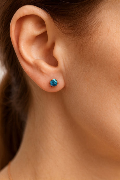 Boucles d’Oreilles en Diamant Certifiée GRA | 0.5Ct & 1Ct D Color | Argent 925 Plaqué Or | Bijoux de Mariage Haut de Gamme