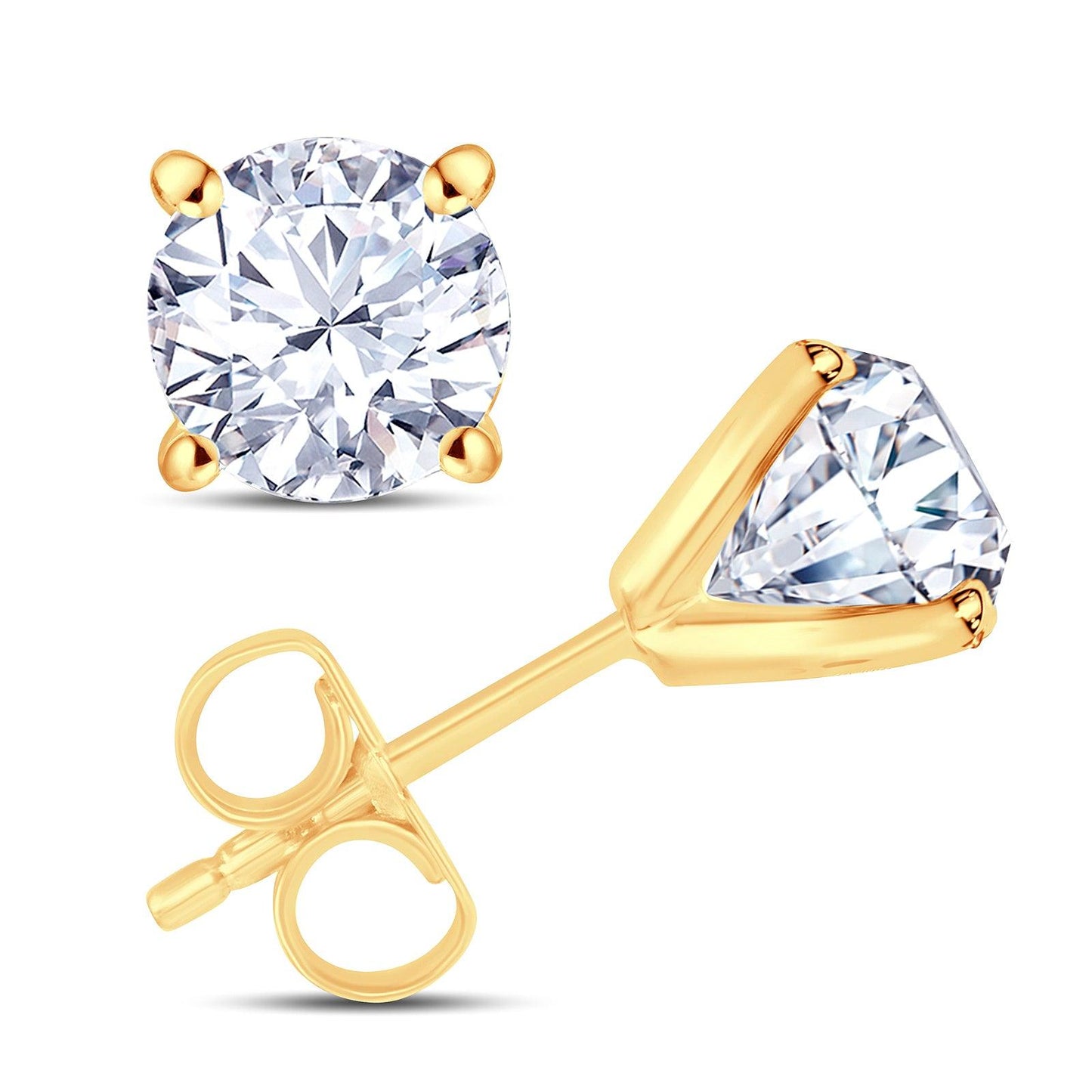 Laboratory Grown Diamond Set Stud Earrings