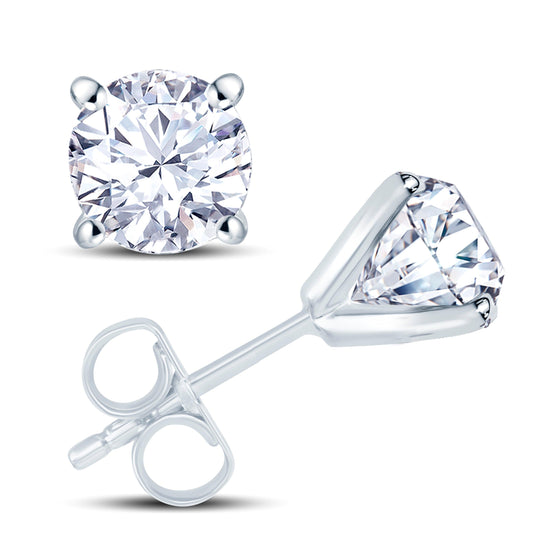 Laboratory Grown Diamond Set Stud Earrings