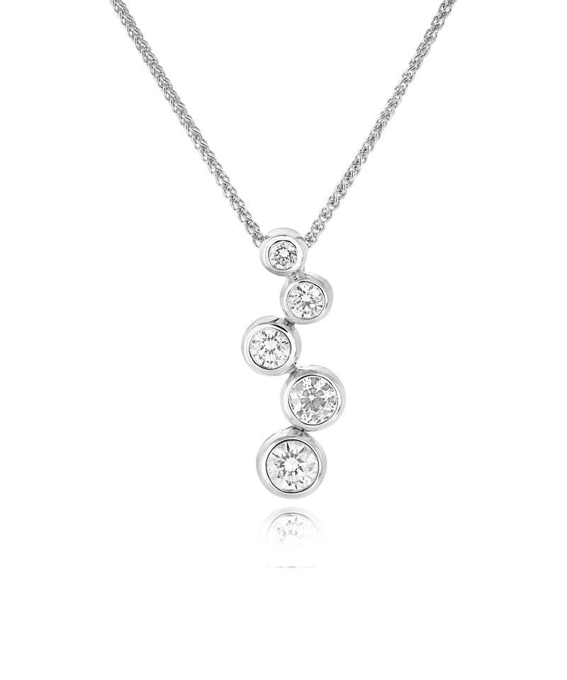 White Gold Diamond Lifestyle Set Pendant