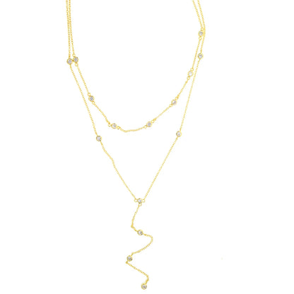 Collares Collier Multilayer Necklace 2025 Extend Silver Rose Gold Color Double Layer Necklace 925 Silver Fashion Women Choker