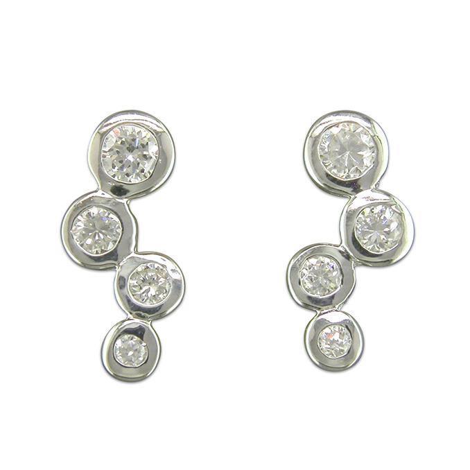 Silver CZ Constellation Studs