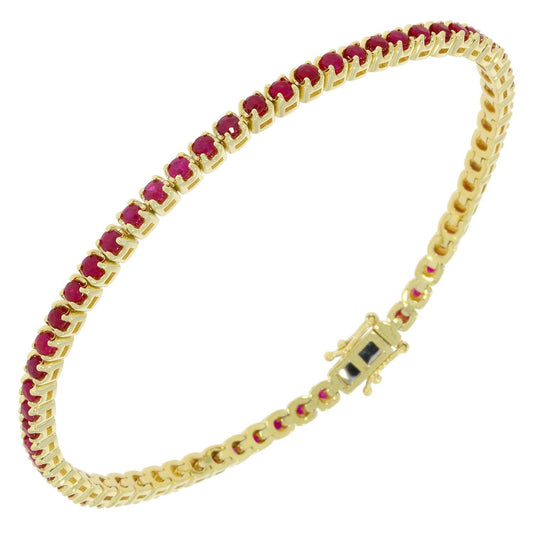 Yellow Gold Ruby Bracelet